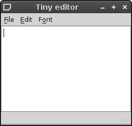 PyQt4: Tiny editor